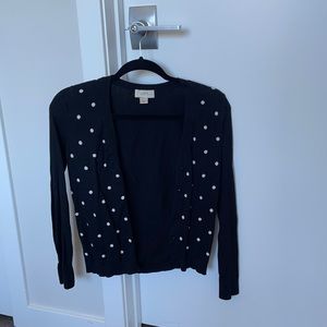 ✨3/$10✨ LOFT polka dot cardigan